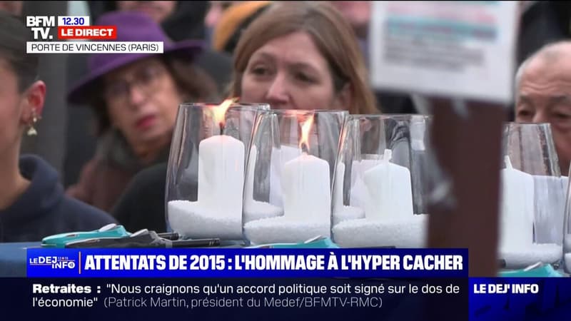 Attentats de 2015: des bougies allumées en hommage aux victimes de l'Hyper Cacher