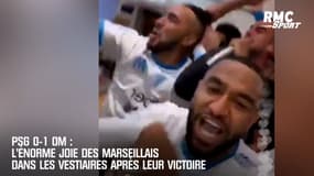 PSG 0-1 OM : L'énorme joie des Marseillais dans les vestiaires après leur succès