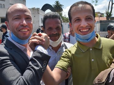Deux opposants politiques du mouvement Hirak libérés de prison le 18 mai 2020 à Alger