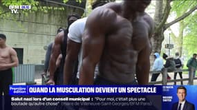 Un groupe de passionnés de sport et de musculation se réunissent chaque jour au "Bercy Street Workout"