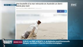 Un jeune australien a retrouvé une bouteille à la mer datée d’il y a 50 ans
