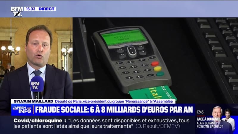 Regarder la vidéo Lutte contre la fraude sociale: pour Sylvain Maillard (Renaissance), fusionner la carte vitale et la carte d'identité 