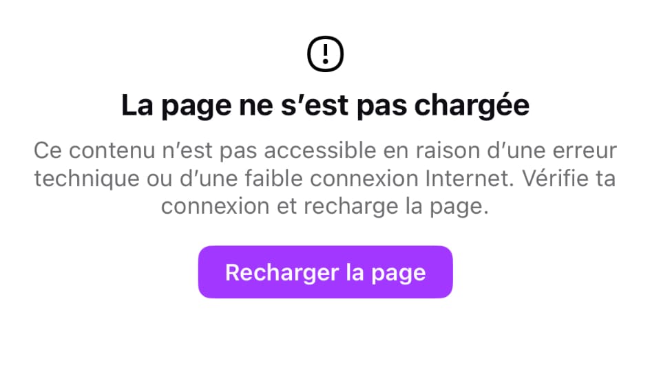 La panne sur Deezer 