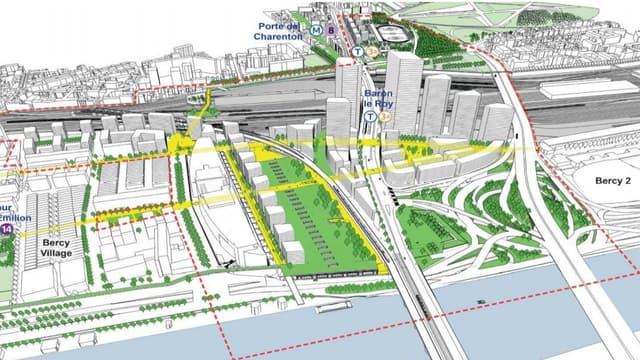 Le projet d'aménagement de la ZAC Bercy-Charenton (XIIe) s'étale sur 80 hectares