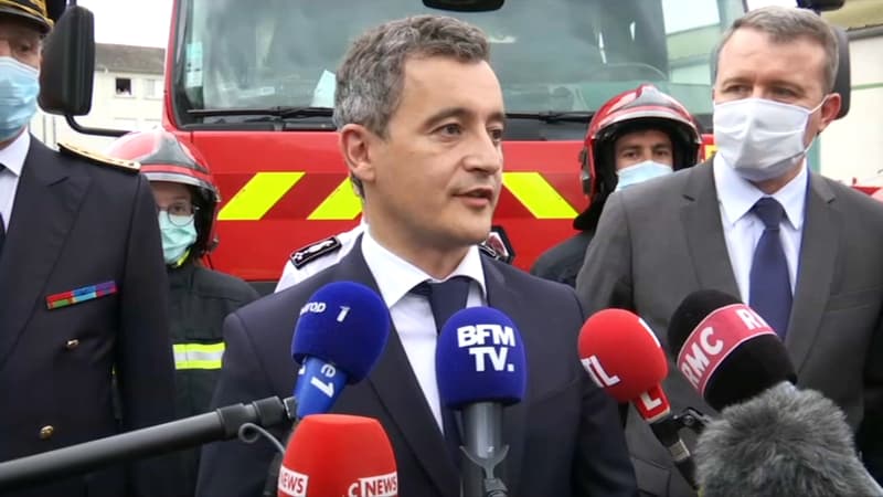 Pompier blessé à Étampes: "la République est partout chez elle", réagit Gérald Darmanin