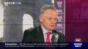 Coronavirus: le Pr François Bricaire relativise sur le taux de mortalité, "parce qu'il y a tellement de porteurs qui ne sont pas malades"