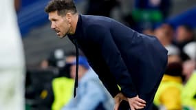 Diego Simeone face au Real Madrid en Ligue des Champions. 