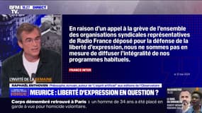 Guillaume Meurice évincé de Radio France: "On ne vire pas un humoriste pour une mauvaise blague", affirme Raphaël Enthoven