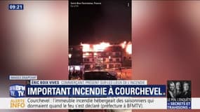 Incendie à Courchevel: "Le feu est parti d'un coup", raconte un commerçant 