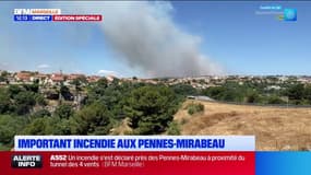 Pennes-Mirabeau: un incendie important dans des conditions météorologiques difficiles
