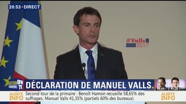 Primaire à gauche: Valls souhaite "bonne chance" à Hamon