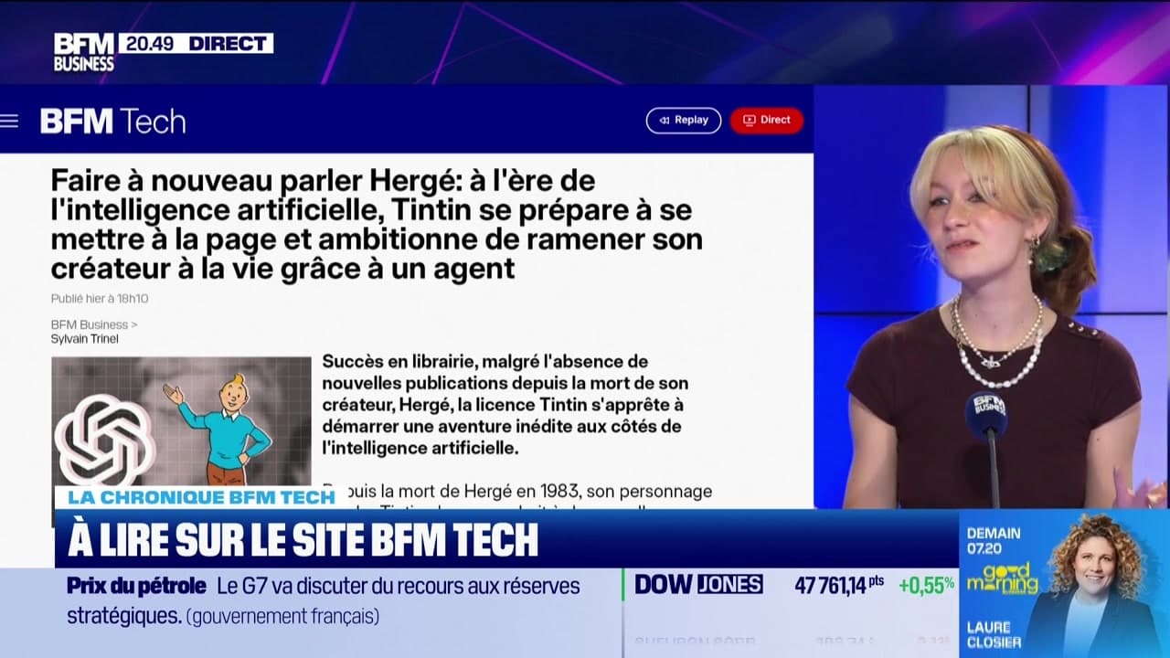 À lire sur le site Tech&Co : Faire à nouveau parler Hergé, à l'ère de l'intelligence artificielle, Tintin se prépare à se mettre à la page et ambitionne de ramener son créateur à la vie grâce à un agent par Salomé Ferraris - 09/03 Kép