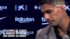 Mercato : Suarez fond en larmes au moment d'évoquer son départ du Barça