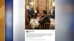 Alexandre Benalla, à la soirée du Business Chinese Club ce lundi.