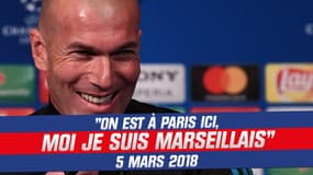 Zidane proche du PSG : "On est à Paris ici, je suis Marseillais" clamait-il en 2018