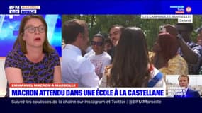 Macron à Marseille: une petite phrase sur le chômage "pas très juste" pour Audrey Garino