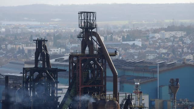 Vue des hauts-fourneaux de l'usine ArcelorMittal de Florange. (image d'illustration) 