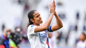 Wendie Renard en avril 2022 avec l'OL