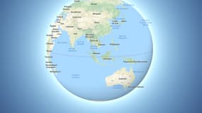 Google Maps qui abandonne la projection de Mercator pour un globe interactif.