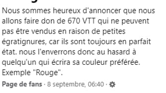 Une capture d'écran de la page Decathlon FANS Une capture d'écran de la page Decathlon FANS