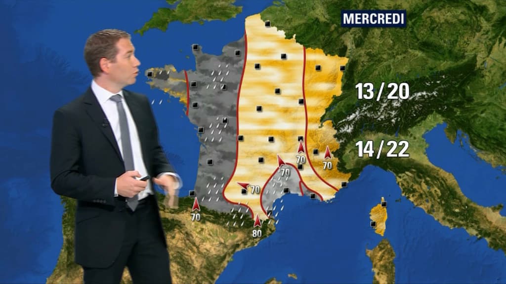 Le temps se dégrade dès mercredi. Le temps se dégrade dès mercredi.