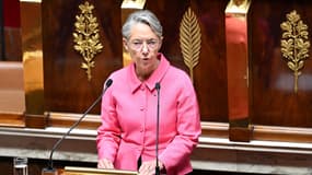 Élisabeth Borne à l'Assemblée nationale le 23 octobre 2023.