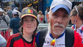 Jean-Pierre et sa petite-fille sur la butte Montmartre pour la course en ligne masculine des JO de Paris, le 3 août 2024 