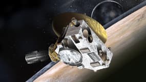 Vue d'artiste de la sonde américaine New Horizons.