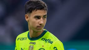 Vitor Reis avec Palmeiras, le 7 juillet 2024