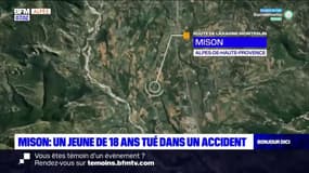 Alpes-de-Haute-Provence: un jeune homme de 18 ans tué dans un accident de la route à Mison