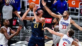 Rudy Gobert face à Nicolas Batum en pré-saison mi-décembre