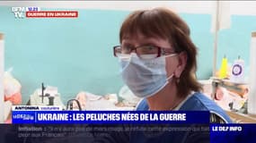 Missiles, chiens démineurs, drones:  les peluches nées de la guerre en Ukraine