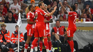 Les joueurs du Bayern lors de la Supercoupe d'Allemagne contre Stuttgart, le 16 août 2025.