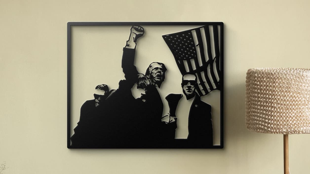 Un tableau à l'image de Donald Trump. 