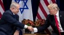 Benyamin Netanyahu et Donald Trump le 18 septembre 2017
