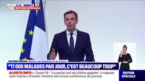 Olivier Véran: "11.000 nouveaux malades par jour, c'est beaucoup trop"