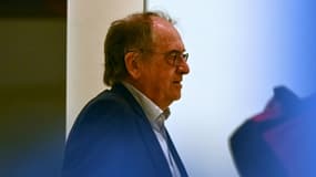 Le président de la Fédération française de football (FFF) Noël Le Graët au siège de l'instance, le 10 janvier 2023 à Paris