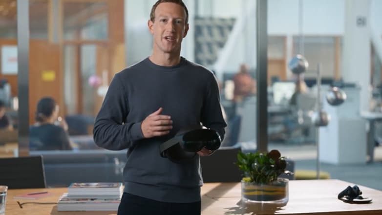 Mark Zuckerberg présente son Meta Quest Pro