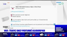 Var: le trafic SNCF perturbé ce mardi en raison d'une grève