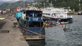 Vue du port de Mamoudzou, à Mayotte. 