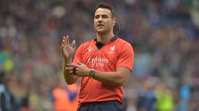 Ben O'Keeffe lors de la Coupe du monde de rugby en France.