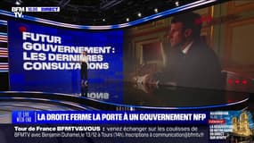 LES ÉCLAIREURS - Consultations à l'Élysée: la droite ferme la porte à un gouvernement du NFP 