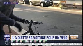 Journée sans voiture: il a quitté sa voiture pour un vélo