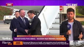 Netanyahou puis Abbas: Macron veut freiner l'escalade