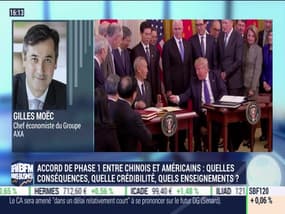 Gilles Moëc (Groupe AXA): Accord de phase 1 entre Chinois et Américains, quelles conséquences, quelle crédibilité, quels enseignements ? - 16/01