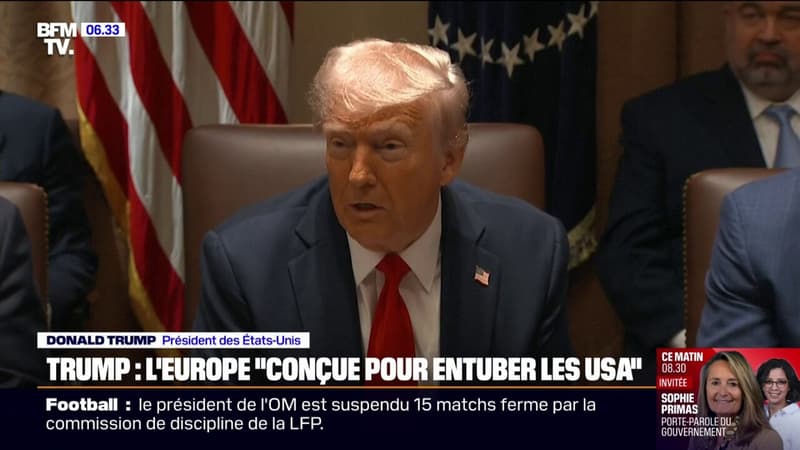 Pour Donald Trump, l'Union européenne, qu'il menace de 25% de droits de douane, a été 