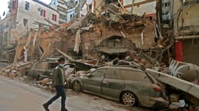 Une vue de Beyrouth dévastée, au lendemain des explosions du 4 août 2020