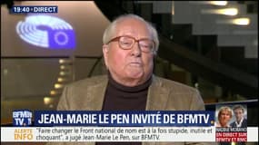 "Faire un congrès prétendument national avec un étranger me paraît paradoxal", estime Jean-Marie Le Pen