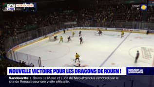 Hockey sur glace: nouvelle victoire pour les Dragons de Rouen