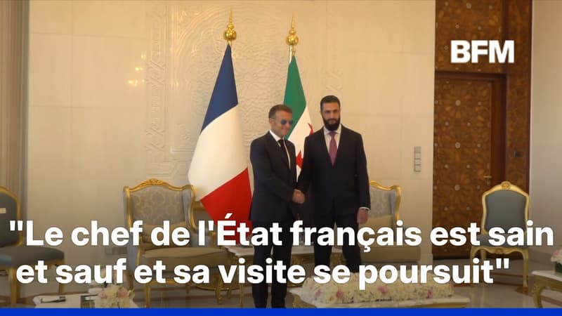 Après les deux explosions à Damas, Emmanuel Macron poursuit sa visite d'État aux côtés du président syrien